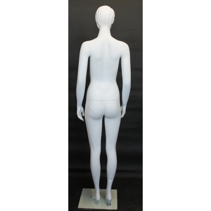 Standing upright Female Mannequin with Featured Face-SFW39-WT