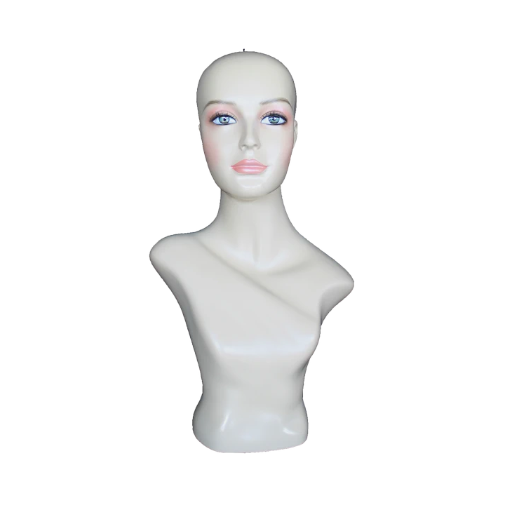 MH2-FT - 21.5 in H Realistic Face make up Female Head Mannequin