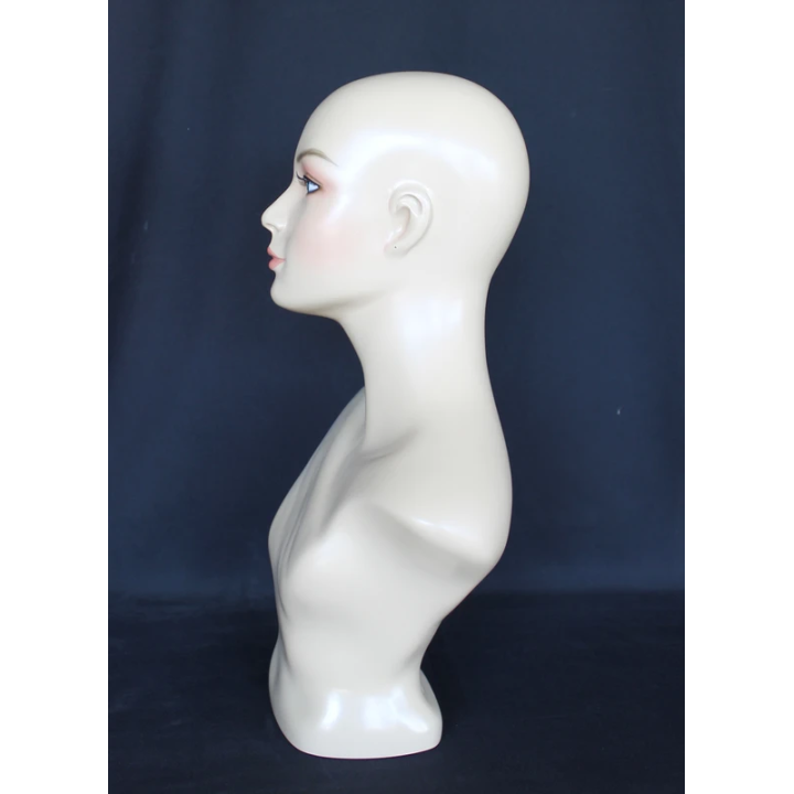 MH2-FT - 21.5 in H Realistic Face make up Female Head Mannequin