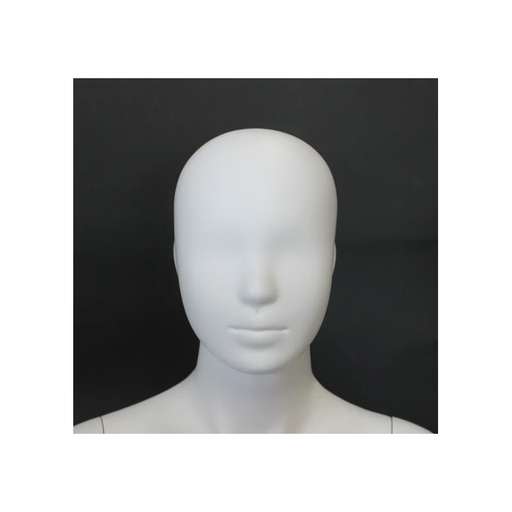 CM10-WT-Abstract Face White colored Unisex full body Child Mannequin 8-10 years