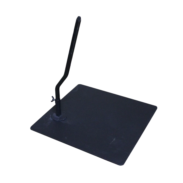 STB-6ME-DGR - 6 ft 1 in  Dark Grey Egg Head Sport Male Mannequin with Black Metal Base-