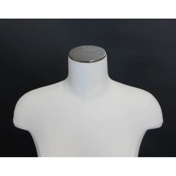 BF4-WM - Size 4/6 Off White Female 3Q Dress form mannequin Metal Base