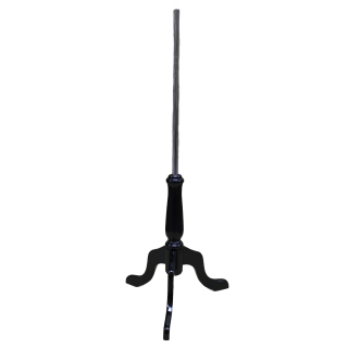Black Wooden Tripod Base with Metal Pole for Dress Form