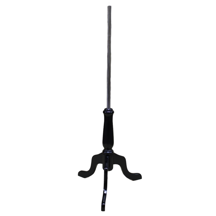 Black Wooden Tripod Base with Metal Pole for Dress Form
