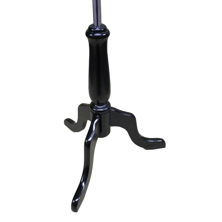 Black Wooden Tripod Base with Metal Pole for Dress Form