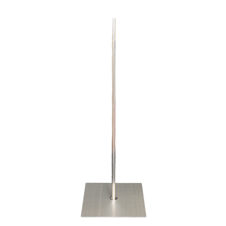 44 in Brush Metal Floor Base (14x14 in) for Mannequin Torso and Dress Form