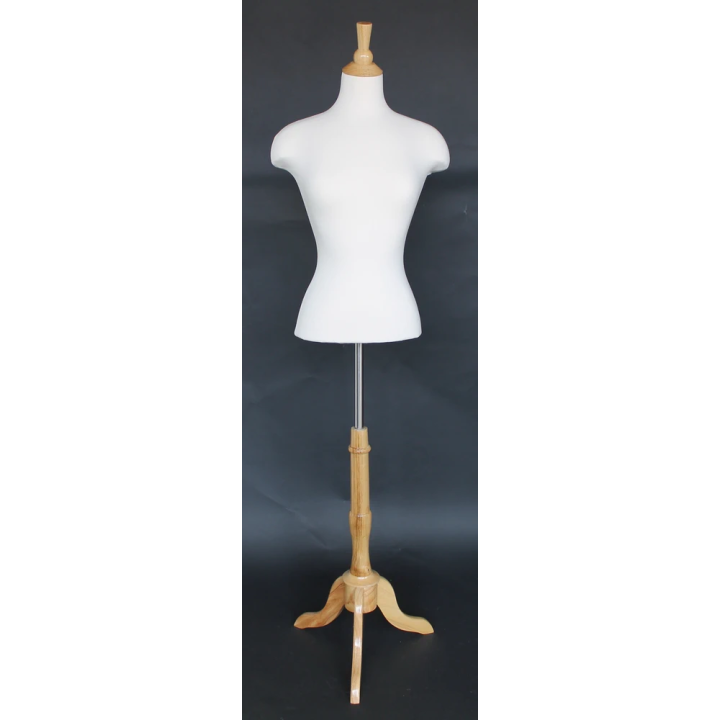 BF5-FR - Size 4/6 Female Blouse Dress form mannequin Wooden Tripod base