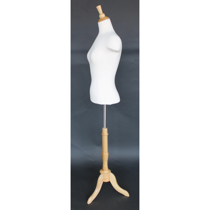 BF5-FR - Size 4/6 Female Blouse Dress form mannequin Wooden Tripod base