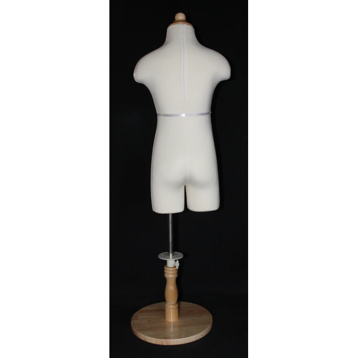KID-KF7 - 12-14 year Child Body Form Mannequin with Wooden Base