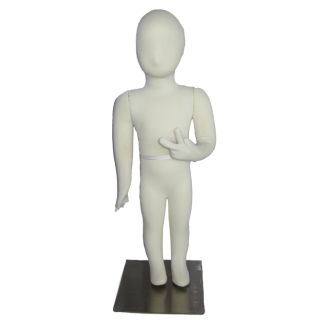 Size 1T/2T cream jersey covered Fullbody Toddler Mannequin CJ-2