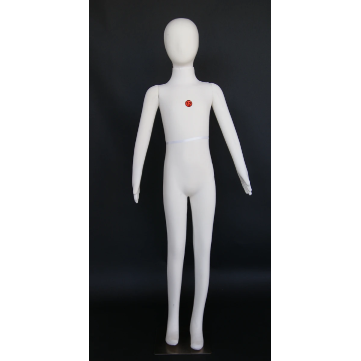 12-13 years old cream jersey covered Full body Child Mannequin CJ-12