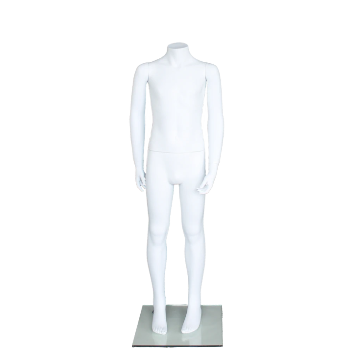 CBH10-WT 8-10 year Matte white Headless Unisex Child Mannequin