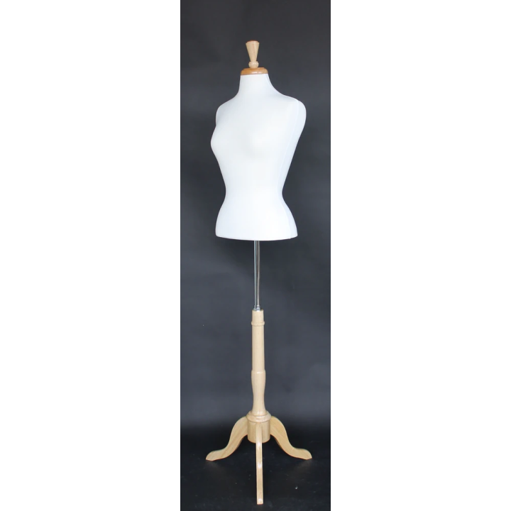 B7W-FR - Size 6/8 Female Blouse Dress form mannequin with tripod base