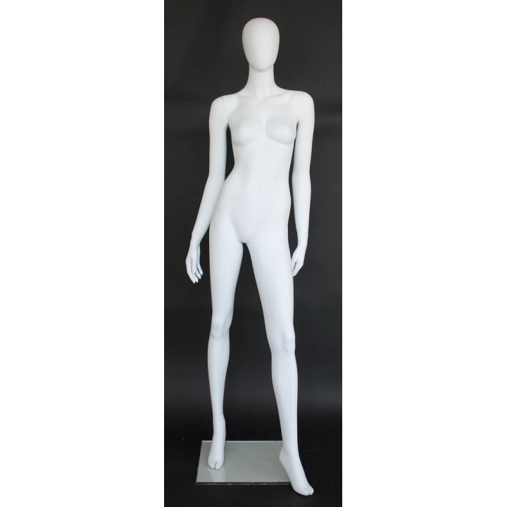Contemporary Style Egg Head Female Mannequin -SFW39E-WT