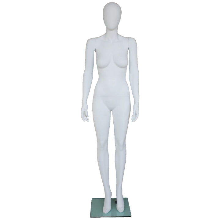 Contemporary Style Egg Head Female Mannequin -SFW45E-WT