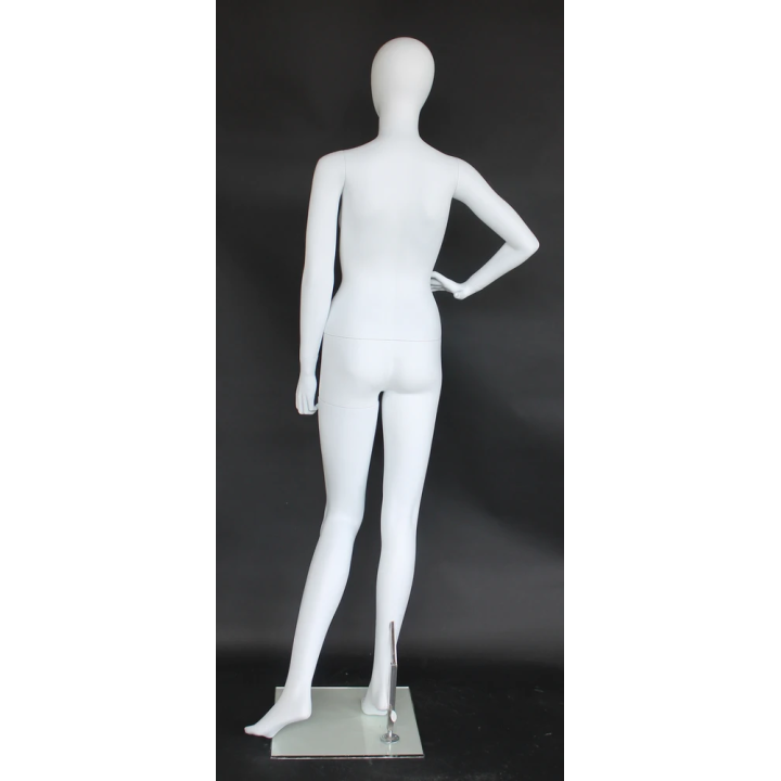 High-fashion attitude Egg Head Female Mannequin -SFW48E-WT