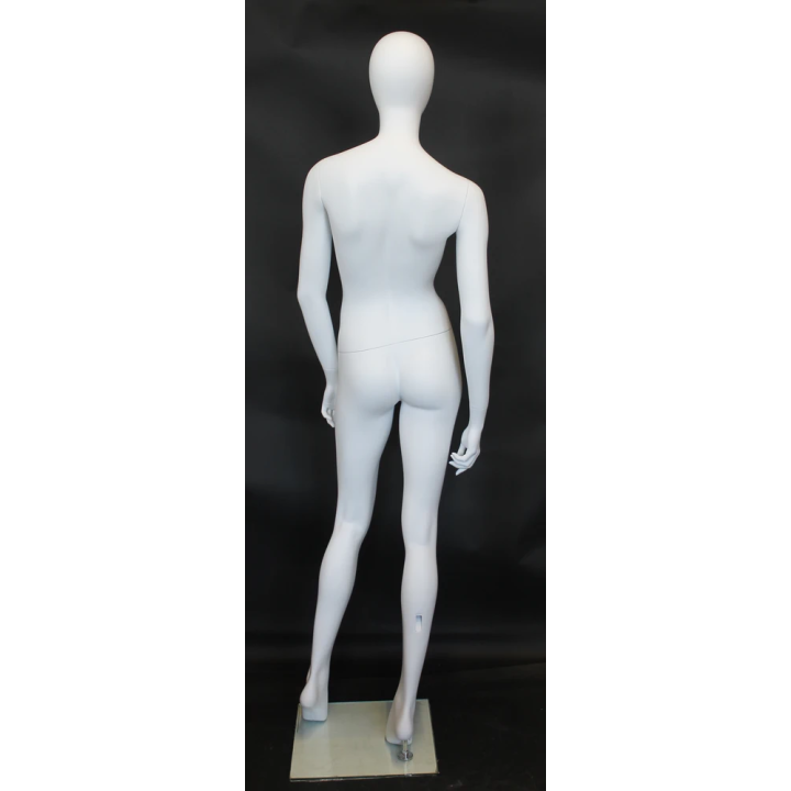 Graceful contrapposto stance Egg Head Female Mannequin -SFW50E-WT