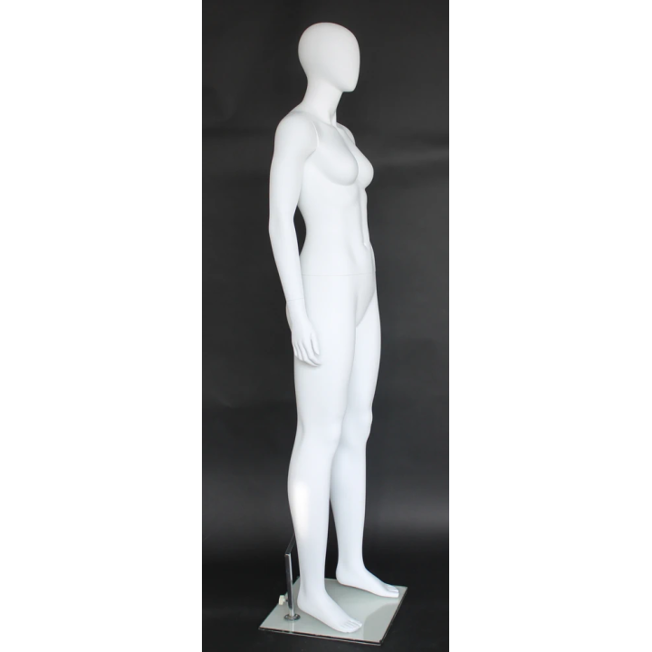 Contemporary Style Egg Head Athletic Female Mannequin -SFW51E-WT