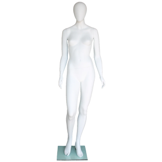 Elegant walking motion Egg Head Female Mannequin -SFW52E-WT