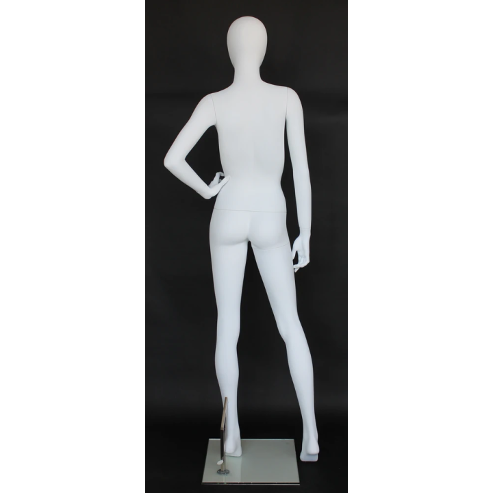 High-fashion attitude Egg Head Female Mannequin -SFW53E-WT