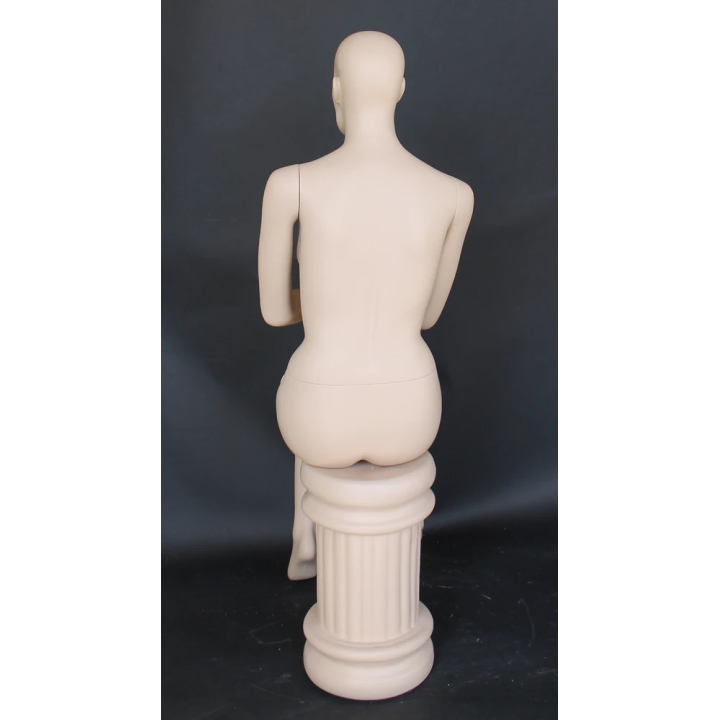 Female Sitting Mannequin with face make up front look -SFW42-FT