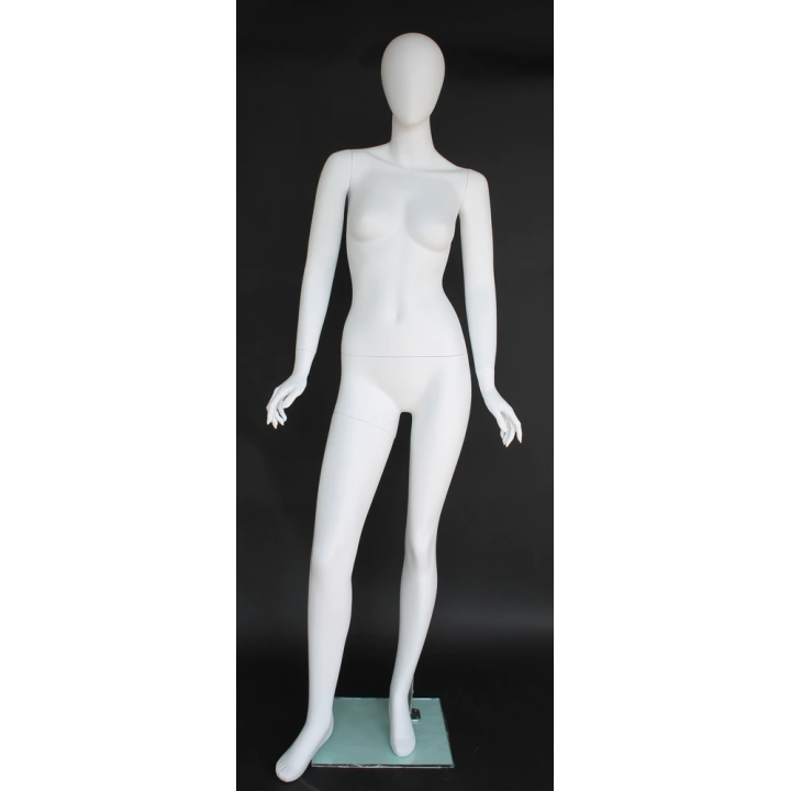 Elegant Style Egg Head Female Mannequin -SFW55E-WT
