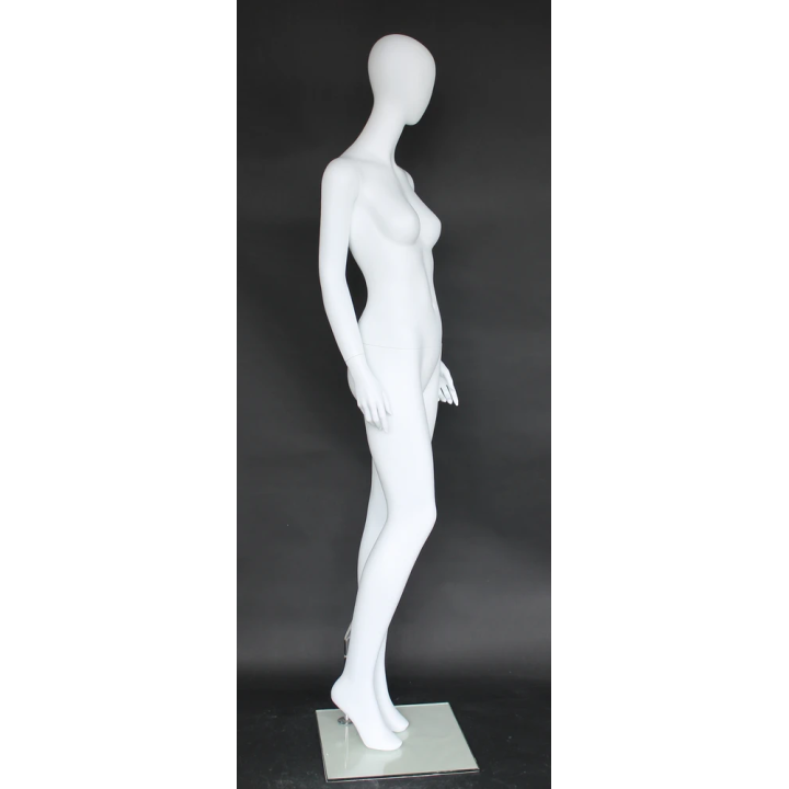Feminine silhouette Egg Head Female Mannequin -SFW56E-WT