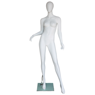 Dynamic Stride Style Egg Head Female Mannequin -SFW61E-WT