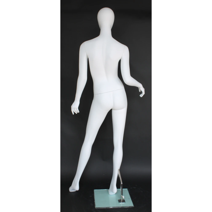 Dynamic Stride Style Egg Head Female Mannequin -SFW61E-WT