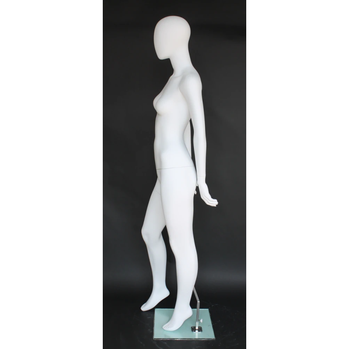 Minimalist Elegance Style Egg Head Female Mannequin -SFW64E-WT