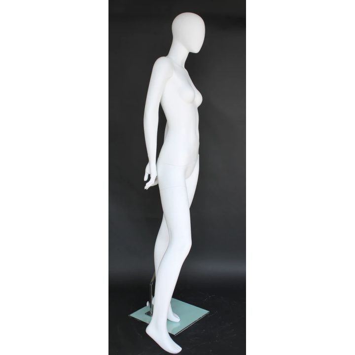 Minimalist Elegance Style Egg Head Female Mannequin -SFW64E-WT