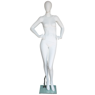 Editorial Impact Style Egg Head Female Mannequin -SFW65E-WT