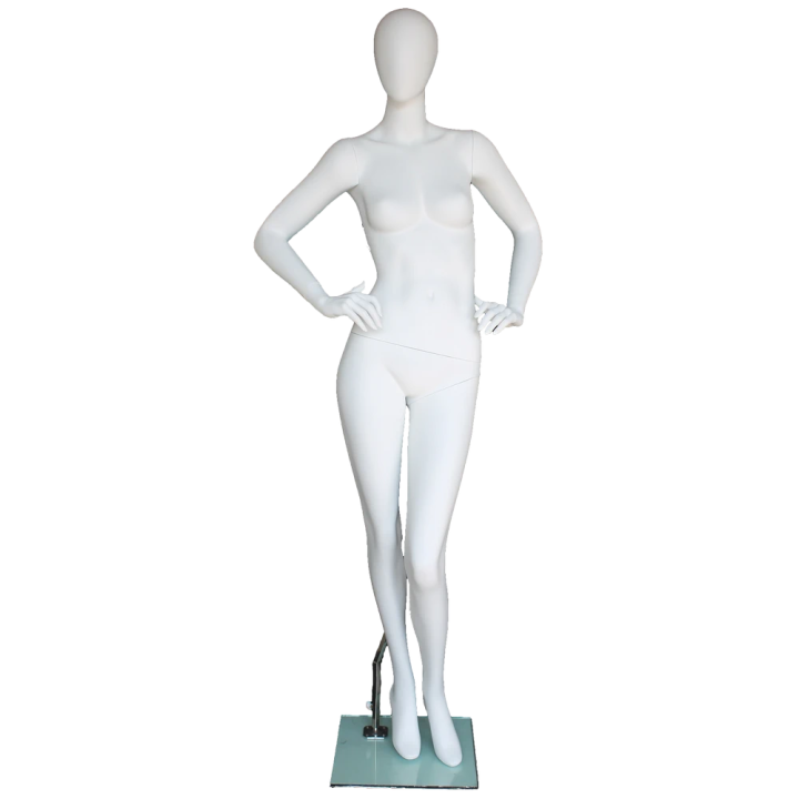 Editorial Impact Style Egg Head Female Mannequin -SFW65E-WT