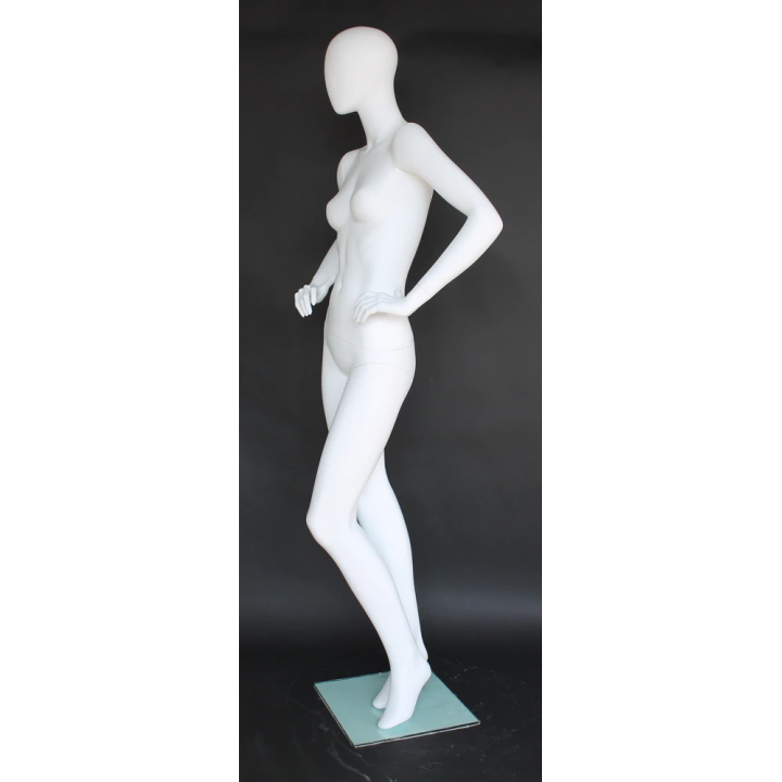 Editorial Impact Style Egg Head Female Mannequin -SFW65E-WT