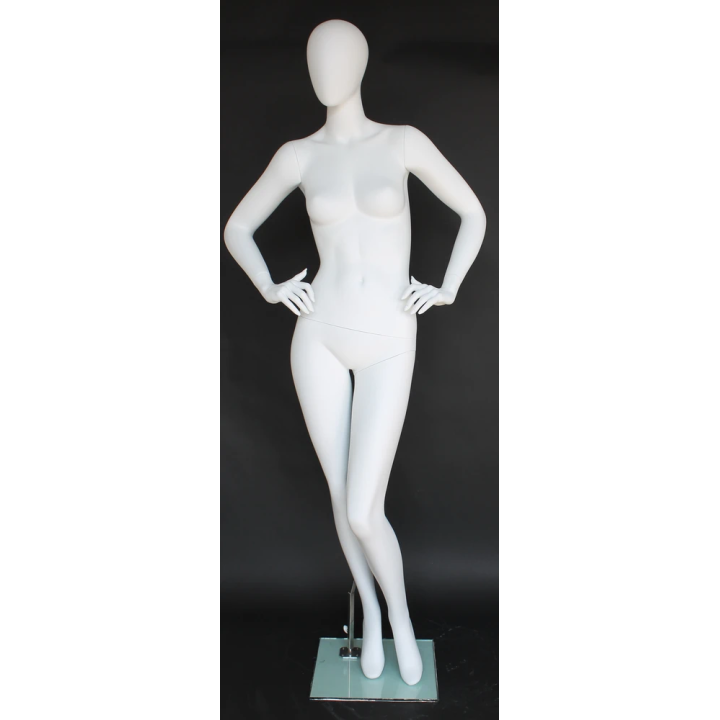 Editorial Impact Style Egg Head Female Mannequin -SFW65E-WT