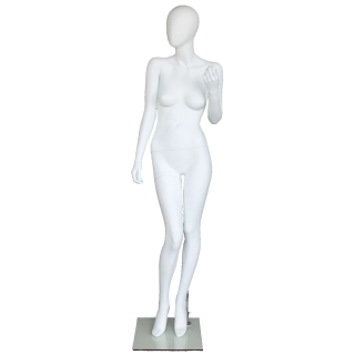 Detail-Oriented Accessory Pose Egg Head Female Mannequin -SFW68E-WT