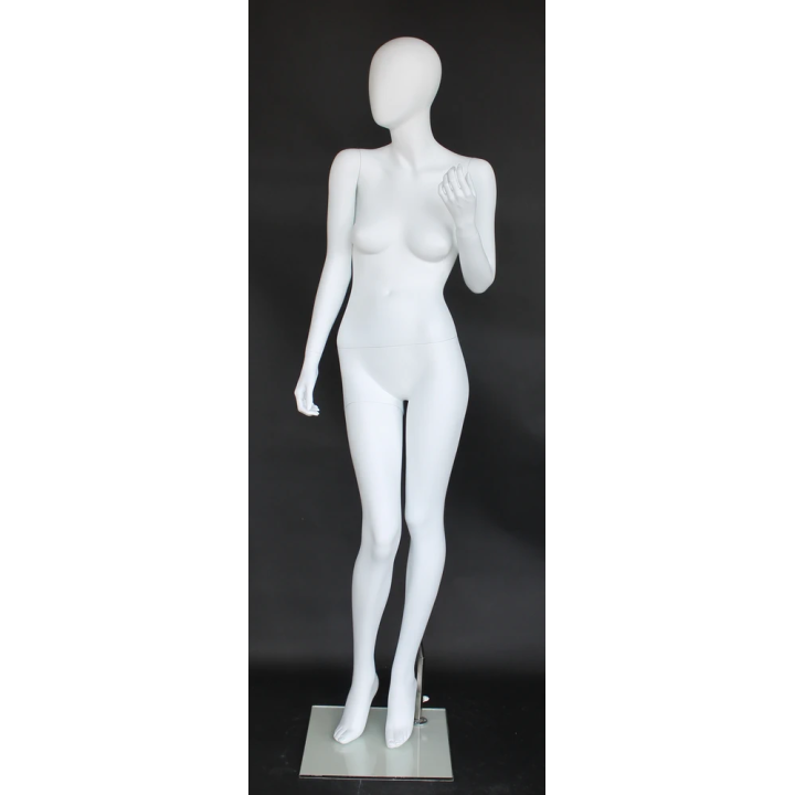 Detail-Oriented Accessory Pose Egg Head Female Mannequin -SFW68E-WT
