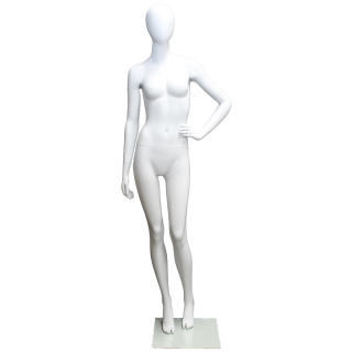 Relaxed Modernity Style Egg Head Female Mannequin -SFW69E-WT
