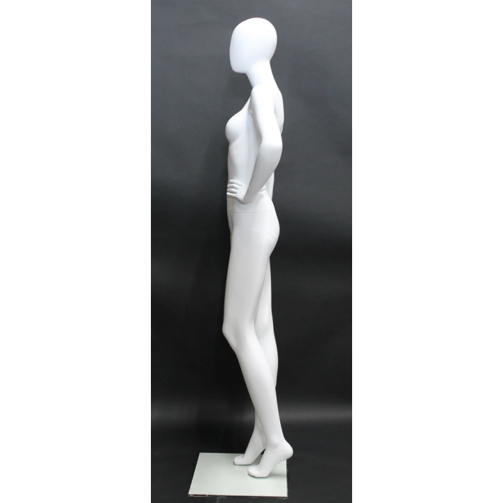 Relaxed Modernity Style Egg Head Female Mannequin -SFW69E-WT