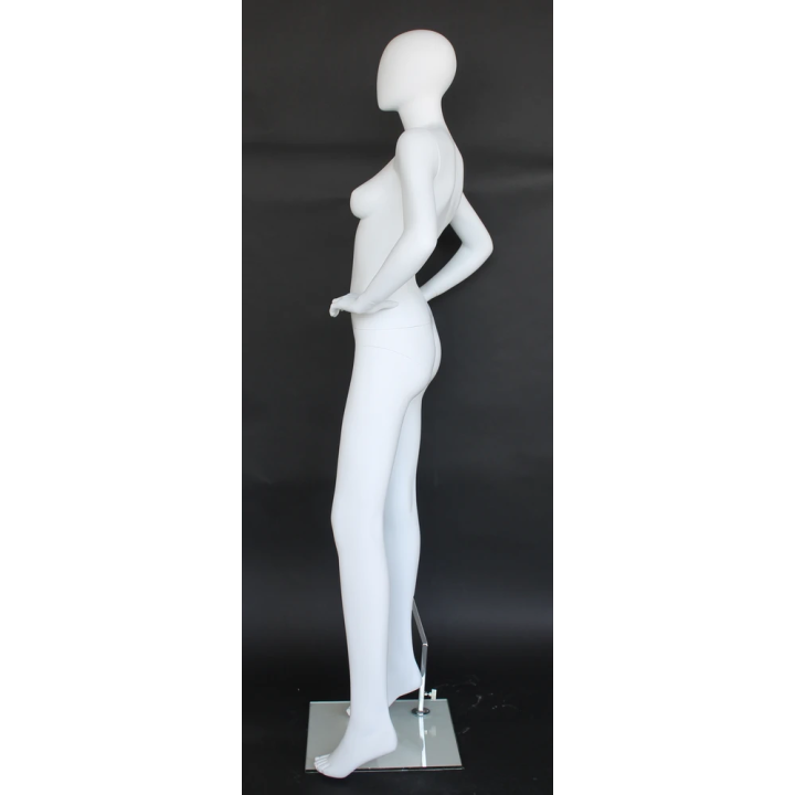 High-Fashion Angle Egg Head Female Mannequin -SFW70E-WT