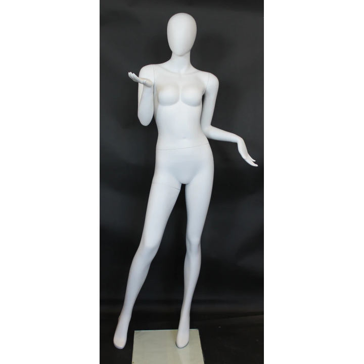 Graceful Presenter Egg Head Female Mannequin-SFW95E-WT