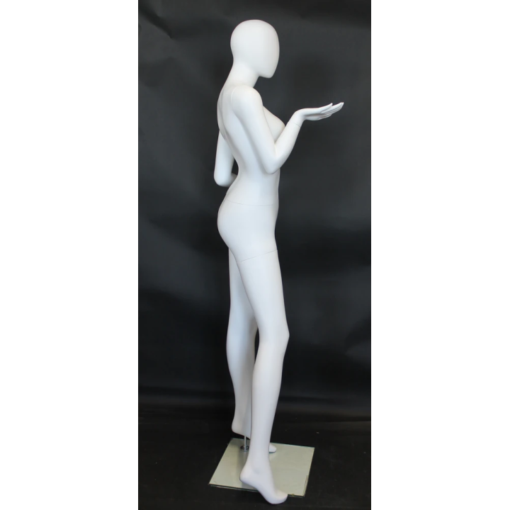 Graceful Presenter Egg Head Female Mannequin-SFW95E-WT