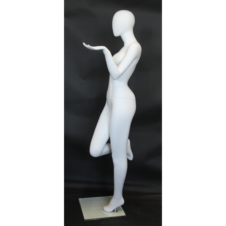 Dynamic Trendsetter Style Egg Head Female Mannequin -SFW97E-WT