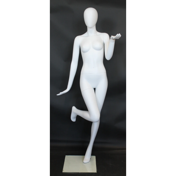 Dynamic Trendsetter Style Egg Head Female Mannequin -SFW97E-WT