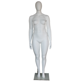 Plus Size Female Mannequin - Symmetric Neutral Pose - PLUS-55
