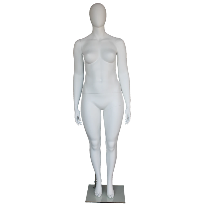 Plus Size Female Mannequin - Symmetric Neutral Pose - PLUS-55