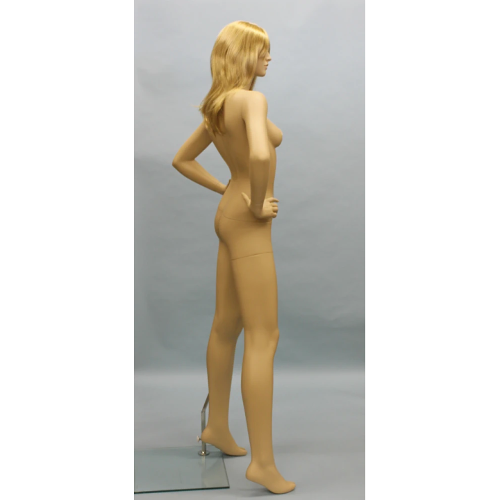 Skintone Female mannequin Face Make up Arms on Hip -SFE51-FT