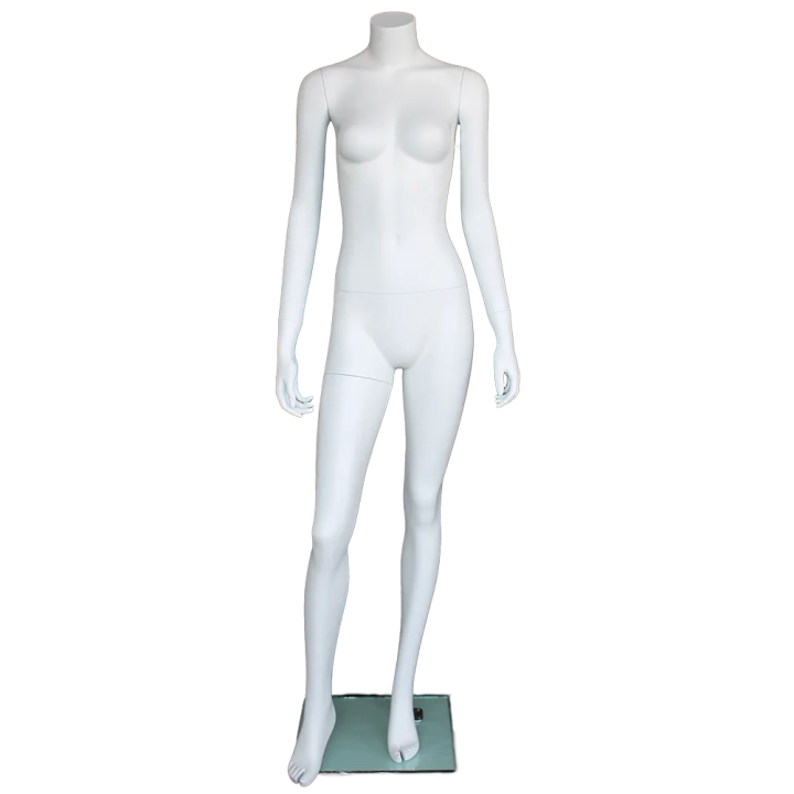 STW003-WT - Small size Headless Full Body Female Mannequin Matte White