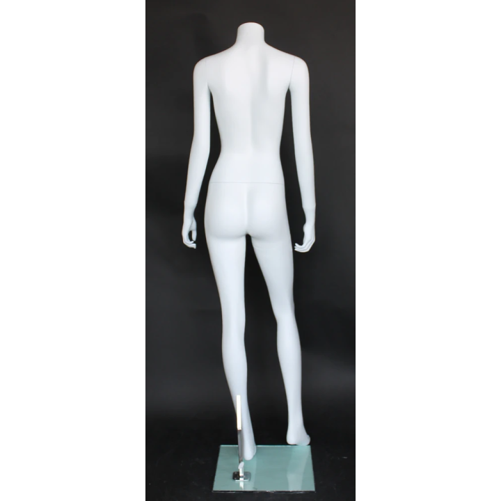 STW003-WT - Small size Headless Full Body Female Mannequin Matte White