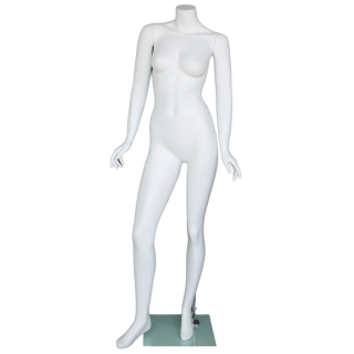 STW103-WT - Fashionable Headless Full Body Female Mannequin Matte White